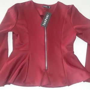 Peplum Jacket w/ zipper